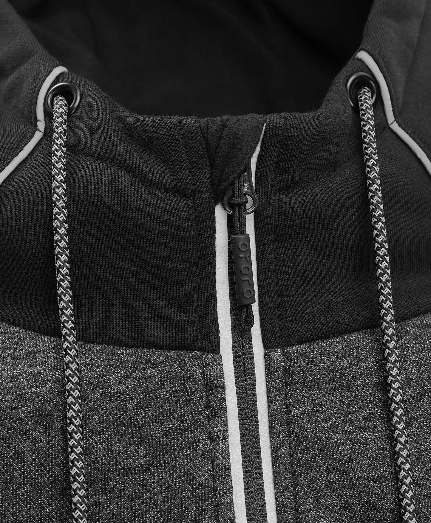 Wayne Unisex 5-Zonen beheizter Hoodie mit durchgehendem Reißverschluss