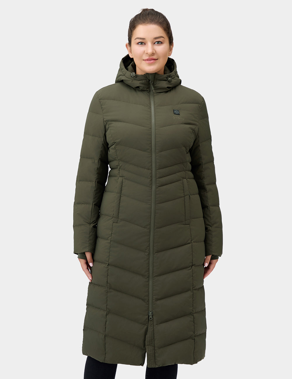 SOHO Women's Heated Down Parka Jacket, Thumbnail 17
