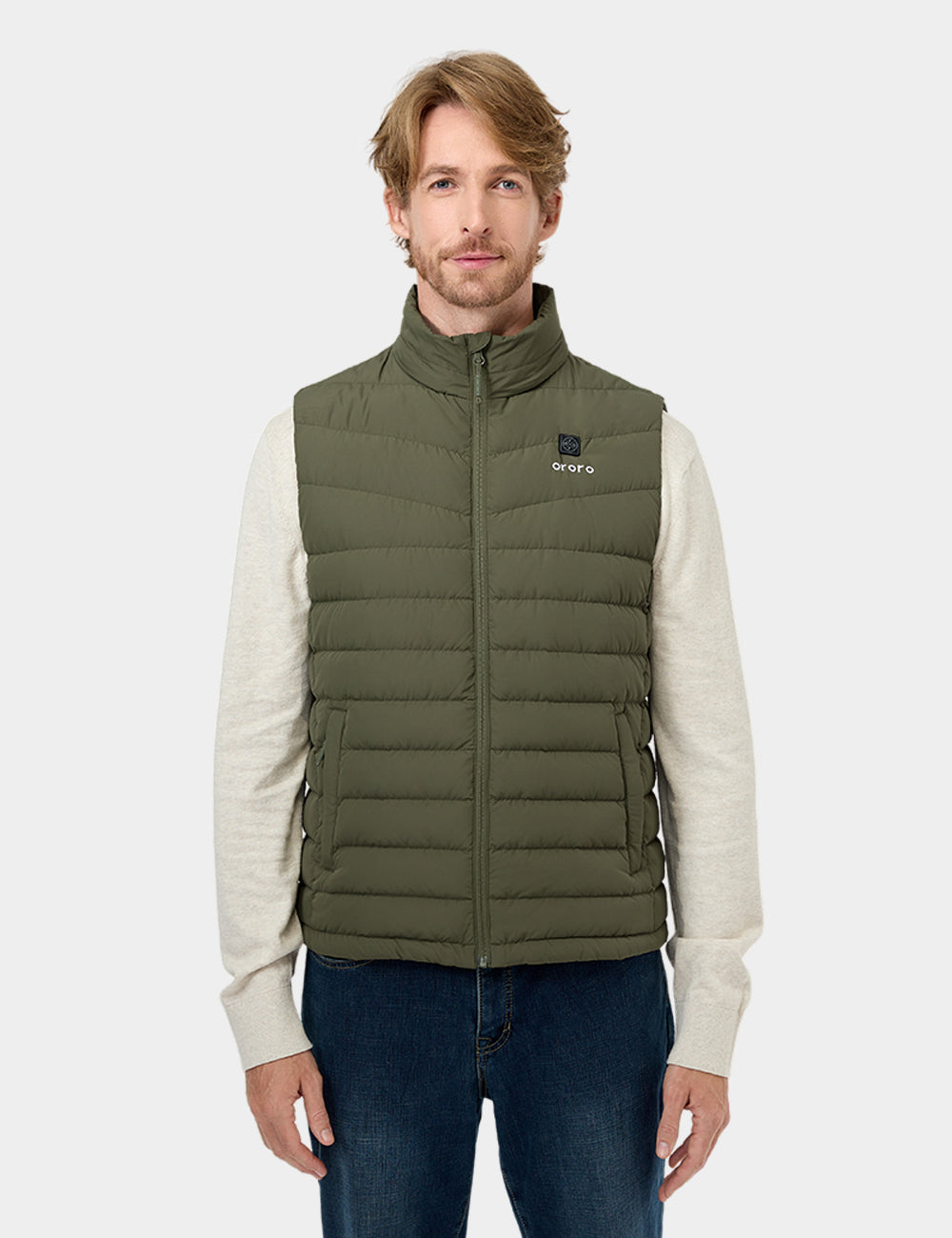Men's Heated Lightweight Down Vest, Thumbnail 30
