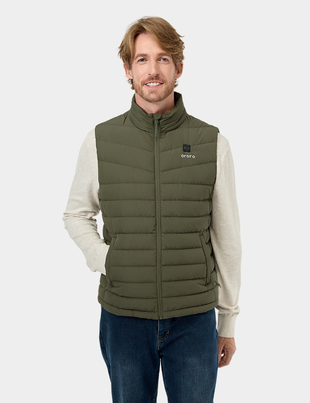 Men's Heated Lightweight Down Vest, Thumbnail 33