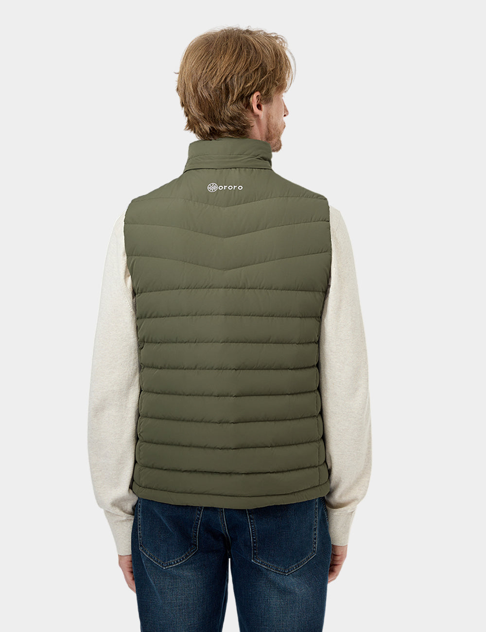 Men's Heated Lightweight Down Vest, Thumbnail 32