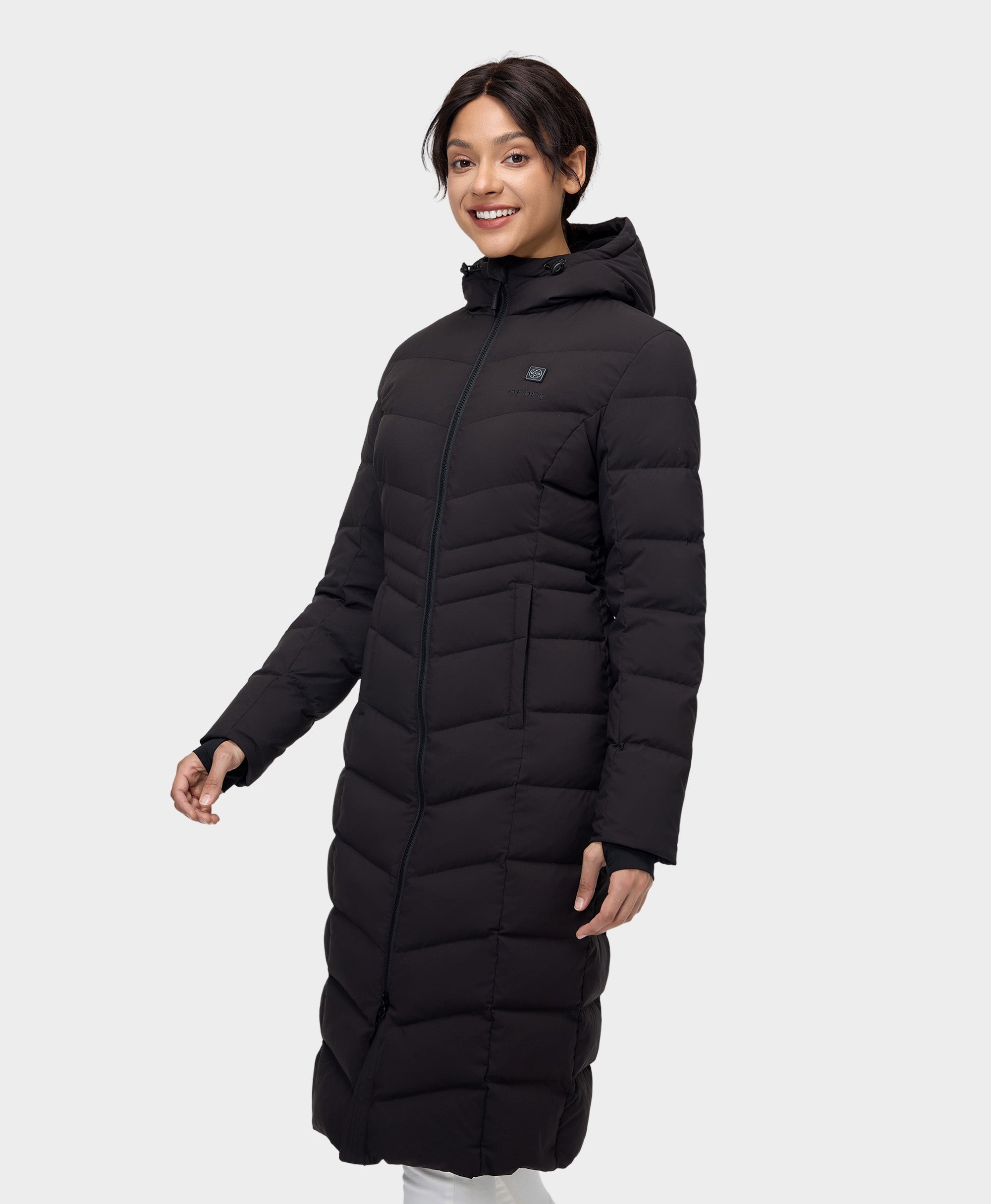 SOHO Women's Heated Down Parka Jacket, Thumbnail 6