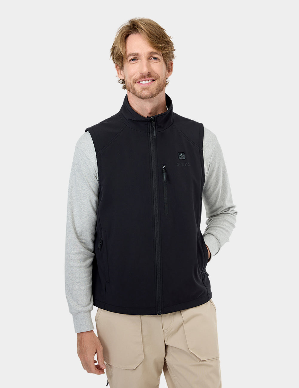 Men's Heated Softshell Vest - Lower Back Heating, Thumbnail 3