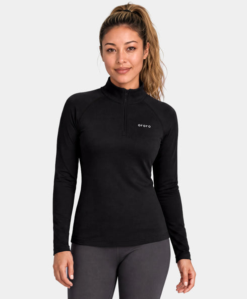 Women's 2-Zone Qtr Zip Heated Baselayer Top ,view 1