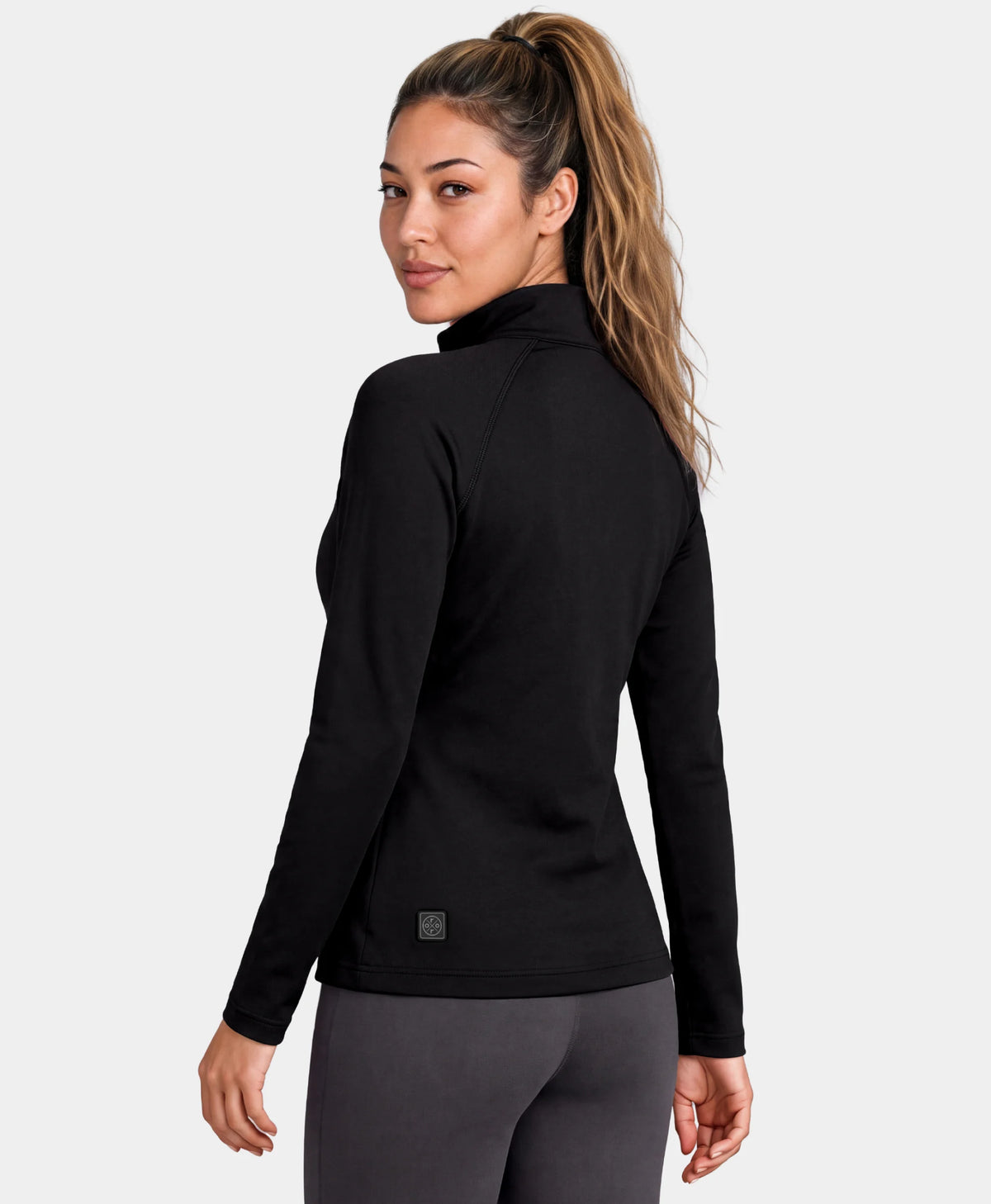 Women's 2-Zone Qtr Zip Heated Baselayer Top, Thumbnail 4