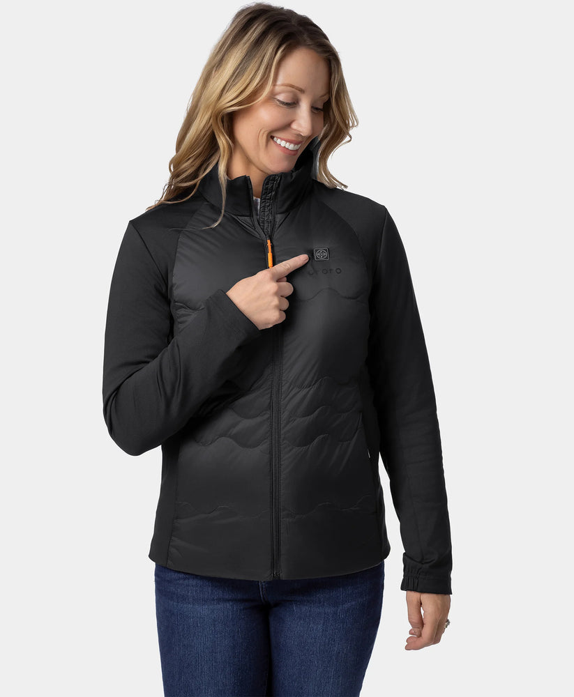 Verbier Women's 4-Zone Heated Down Jacket