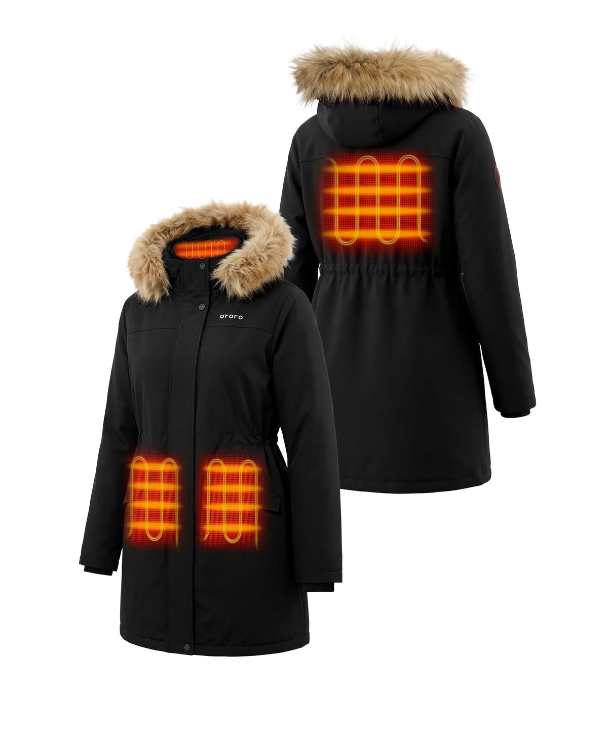 Engadin Women’s 4-Zone Classic Heated Parka Jacket, Thumbnail 2