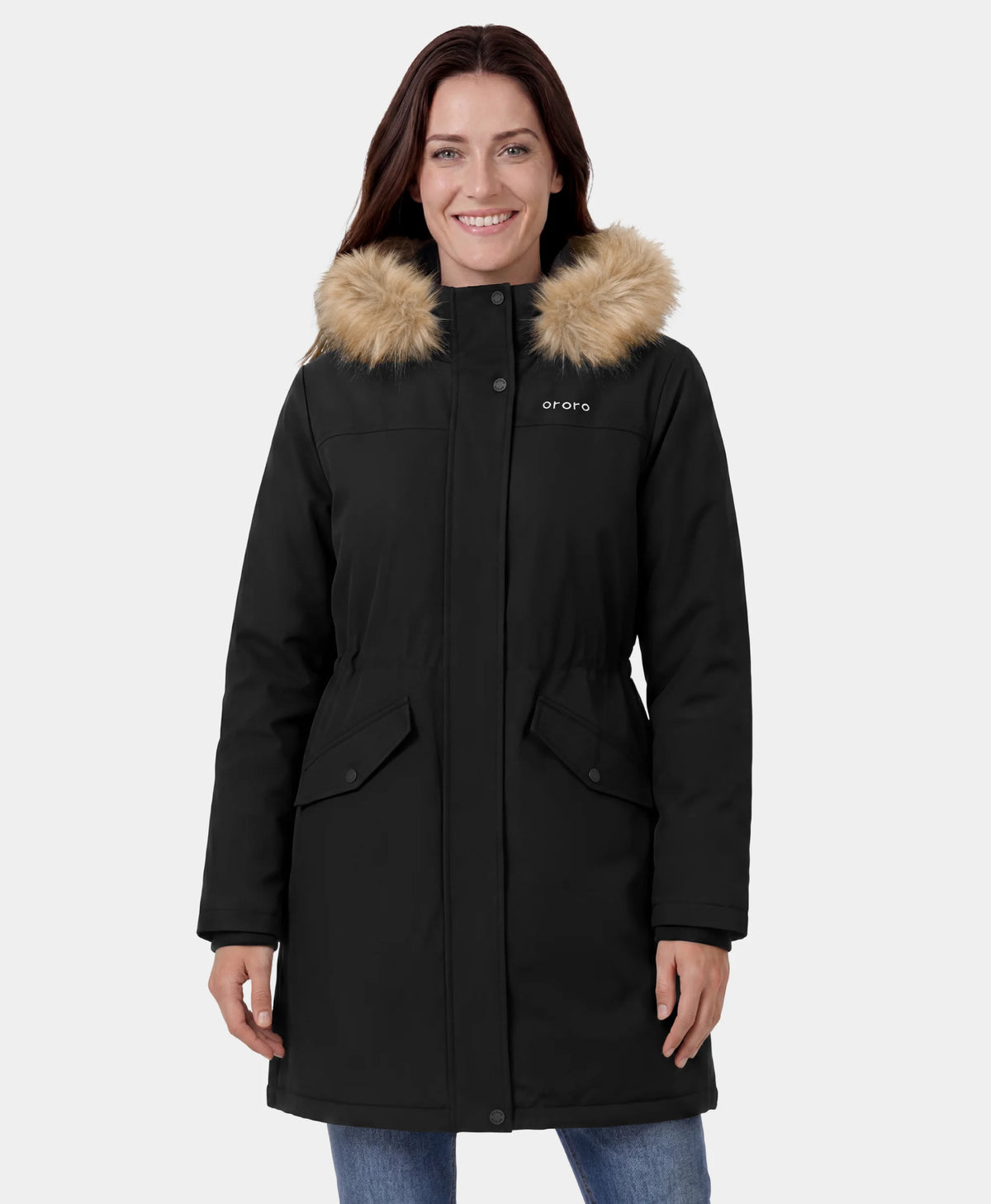 Engadin Women’s 4-Zone Classic Heated Parka Jacket, Thumbnail 1