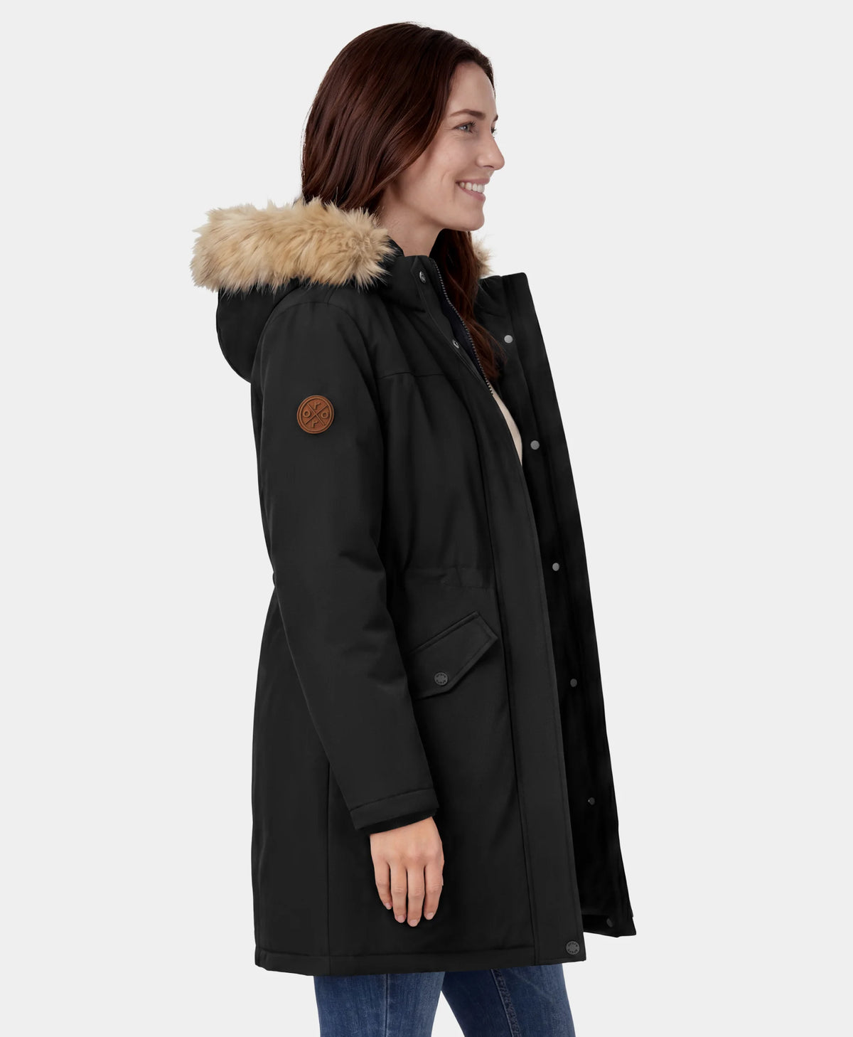 Engadin Women’s 4-Zone Classic Heated Parka Jacket, Thumbnail 3