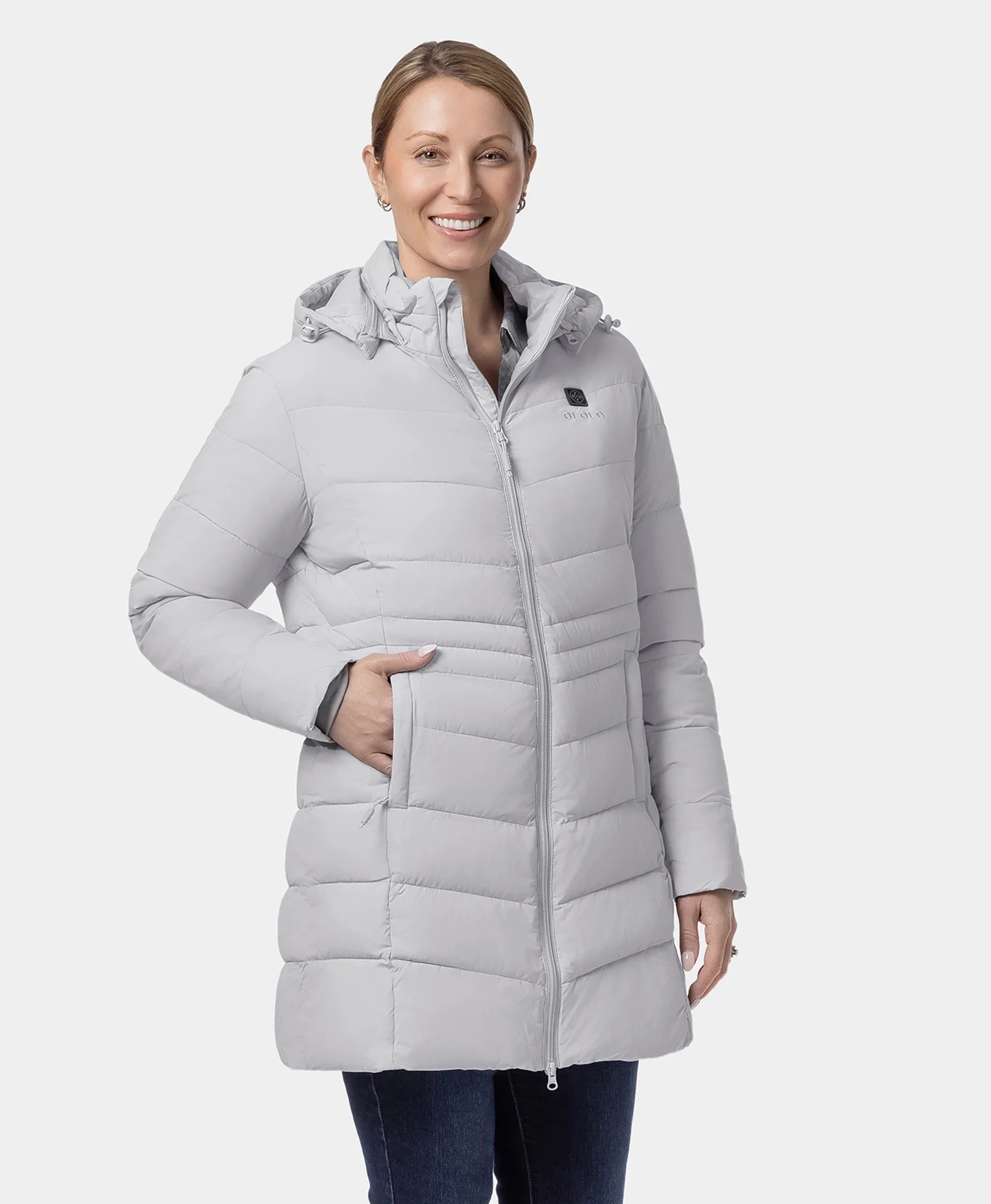 Women's 4-Zone Heated Puffer Parka Jacket