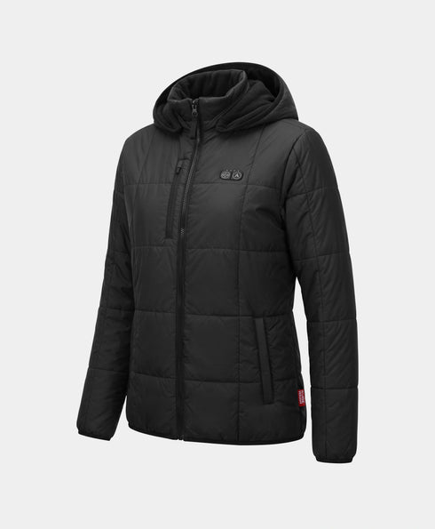 Overland Women's 7-Zone Heated Box Quilted Jacket with Heated Hood ,view 1