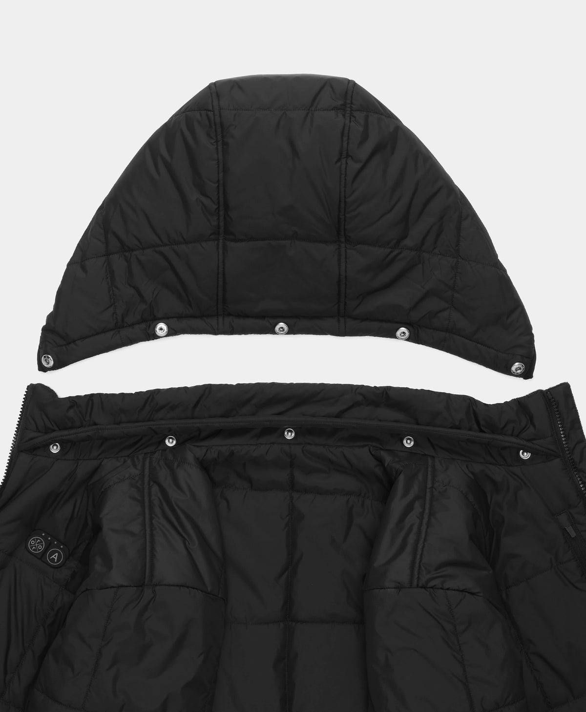 Overland Women's 7-Zone Heated Box Quilted Jacket with Heated Hood