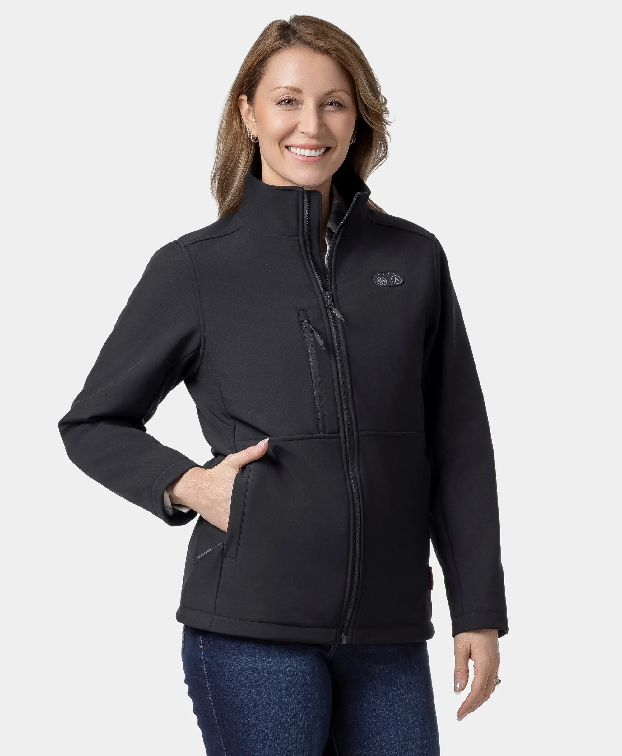 Maverick SureWarm® Women's 6-Zone Dual-Control Heated Softshell Jacket, Thumbnail 15