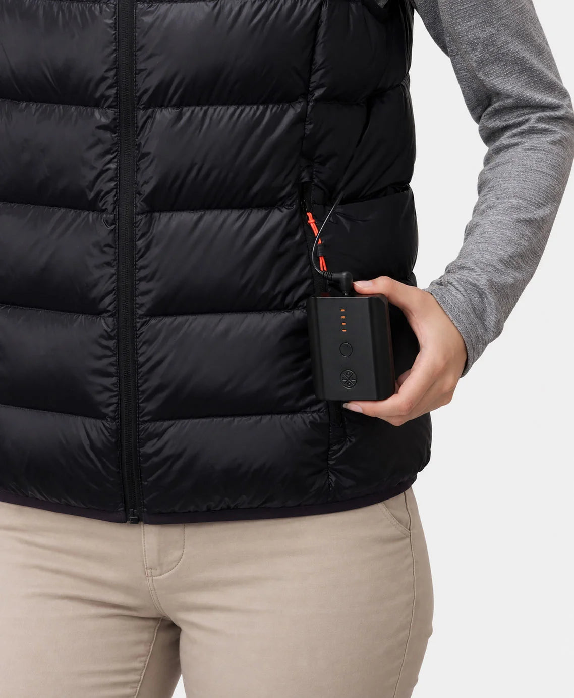 Aero Women’s 5-Zone Packable Heated Down Vest, Thumbnail 6