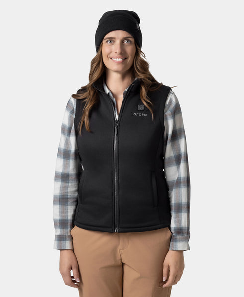 Women's Heated Fleece Vest ,view 1