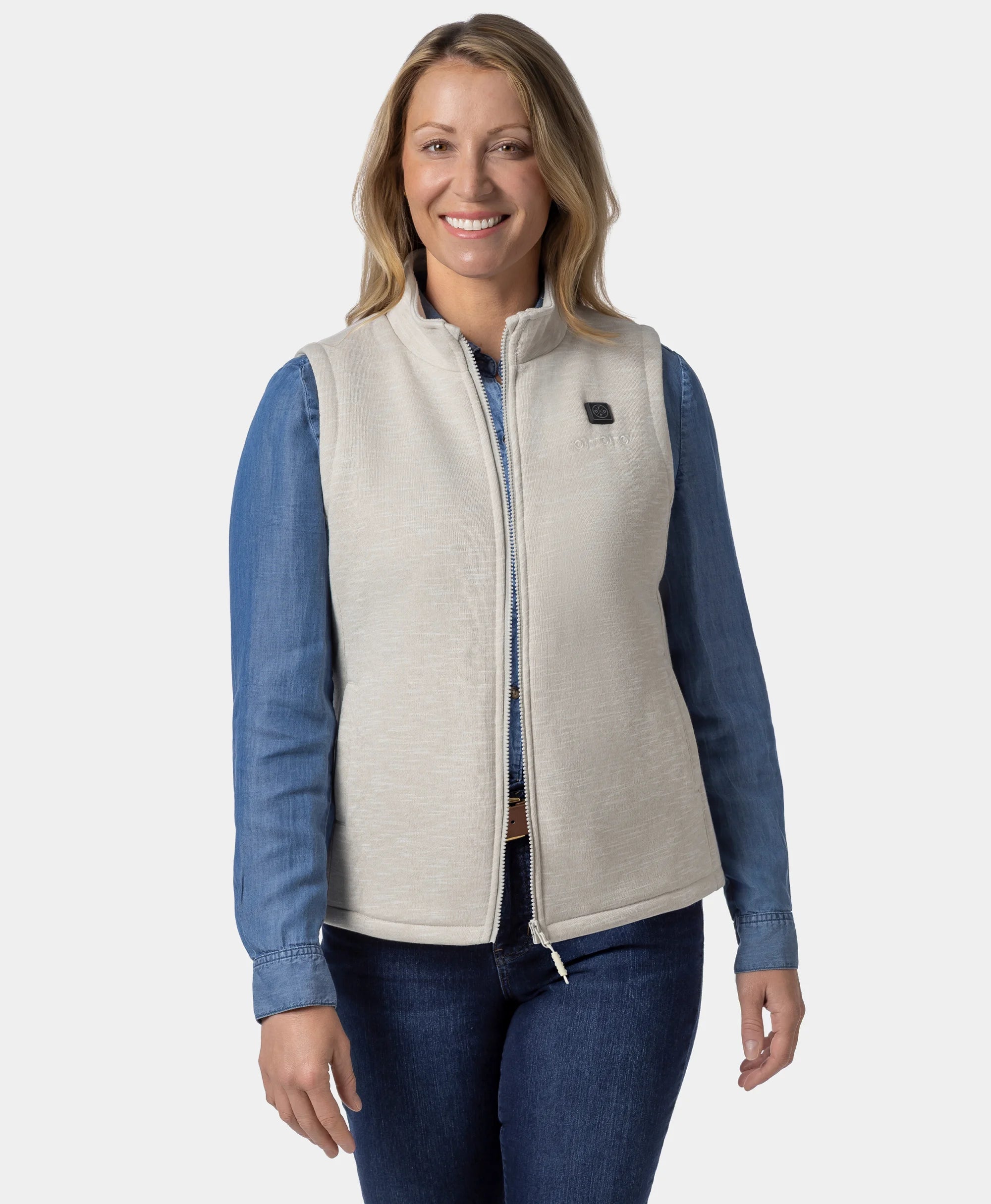 Women's Heated Fleece Vest, Thumbnail 21