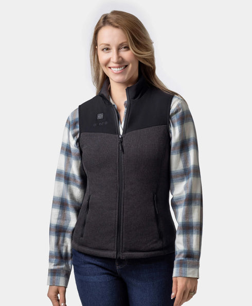 Augusta Women's Heated Sweater Fleece Vest ,view 1
