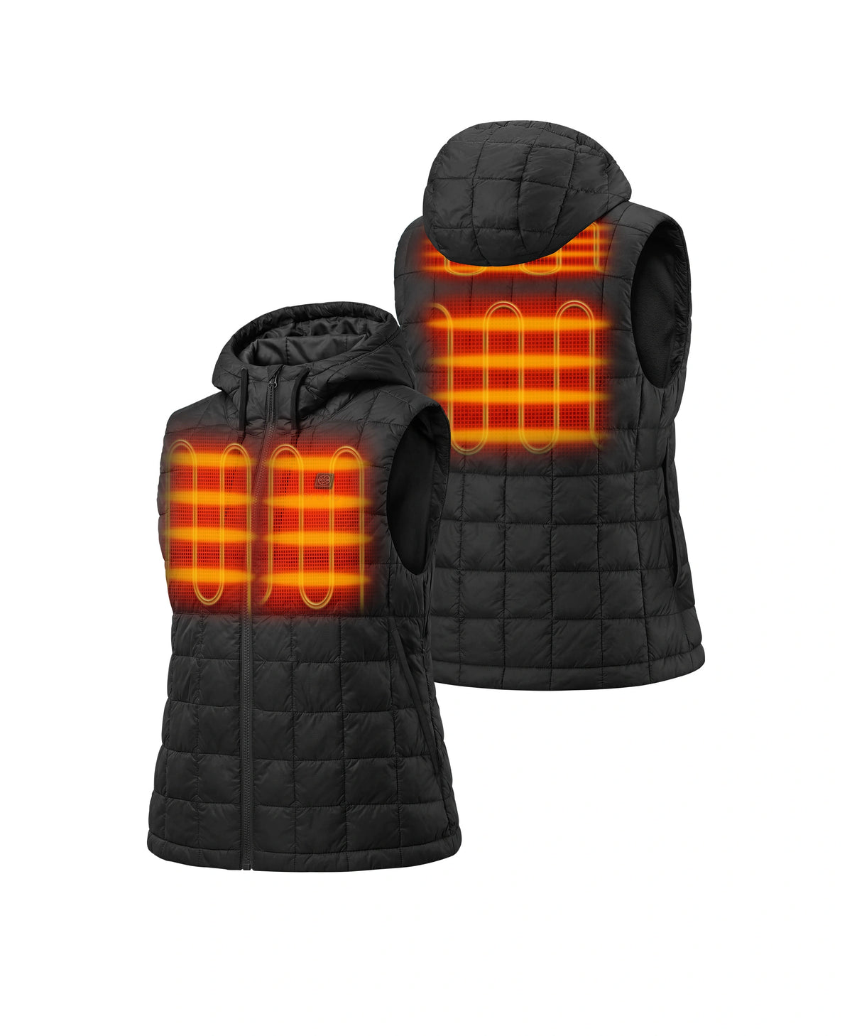 PuffLyte Gilet Chauffant Femme à Capuche et 4 Zones