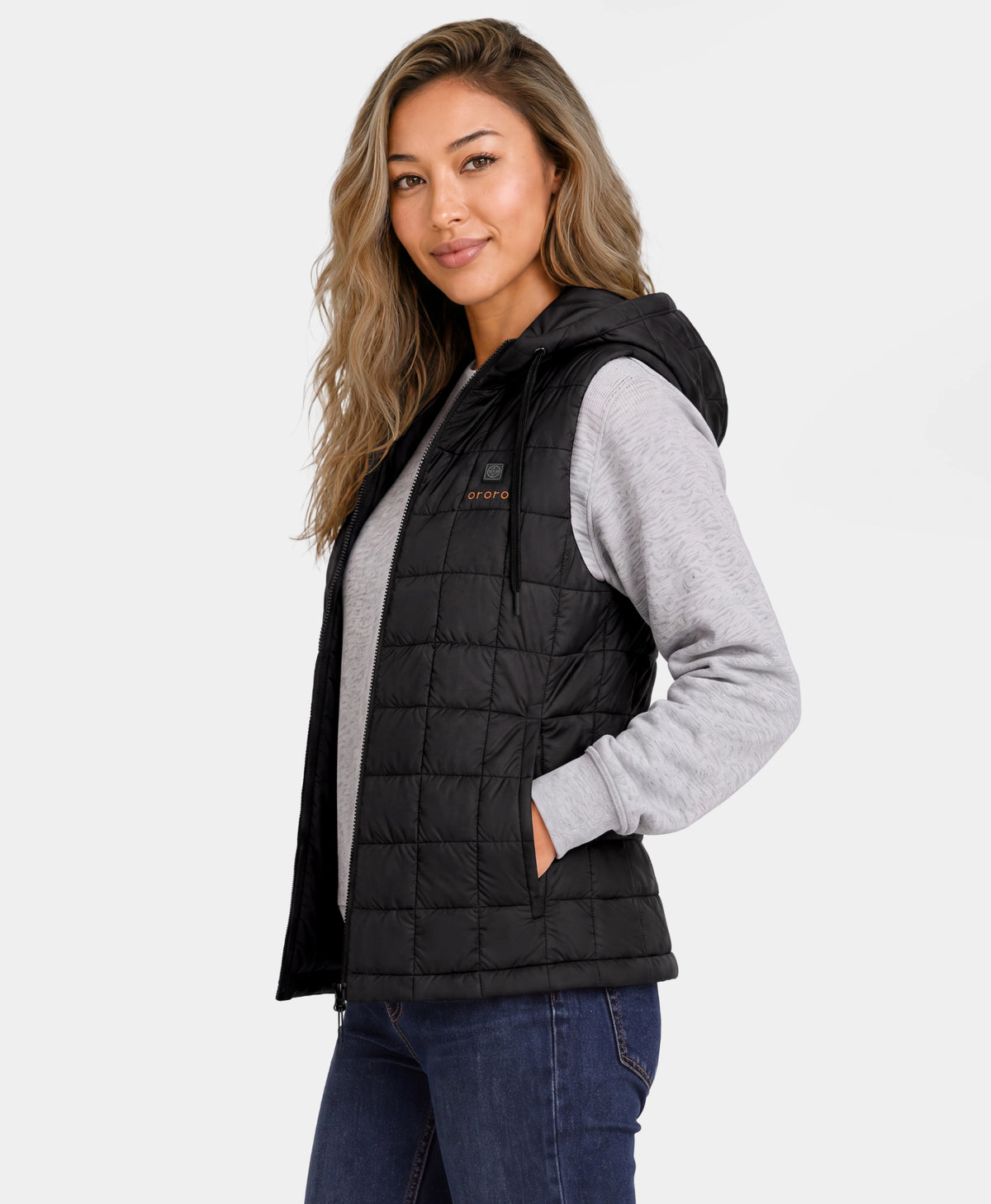 PuffLyte Gilet Chauffant Femme à Capuche et 4 Zones, Thumbnail 4