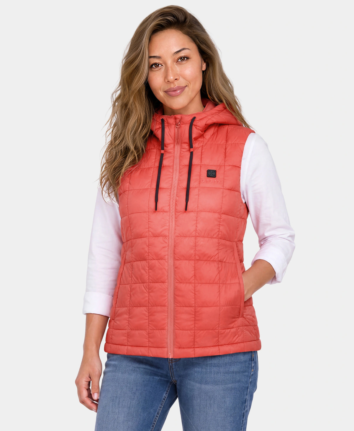 PuffLyte Gilet Chauffant Femme à Capuche et 4 Zones