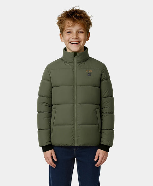 Kids' 4-Zone Heated Down Jacket ,view 1