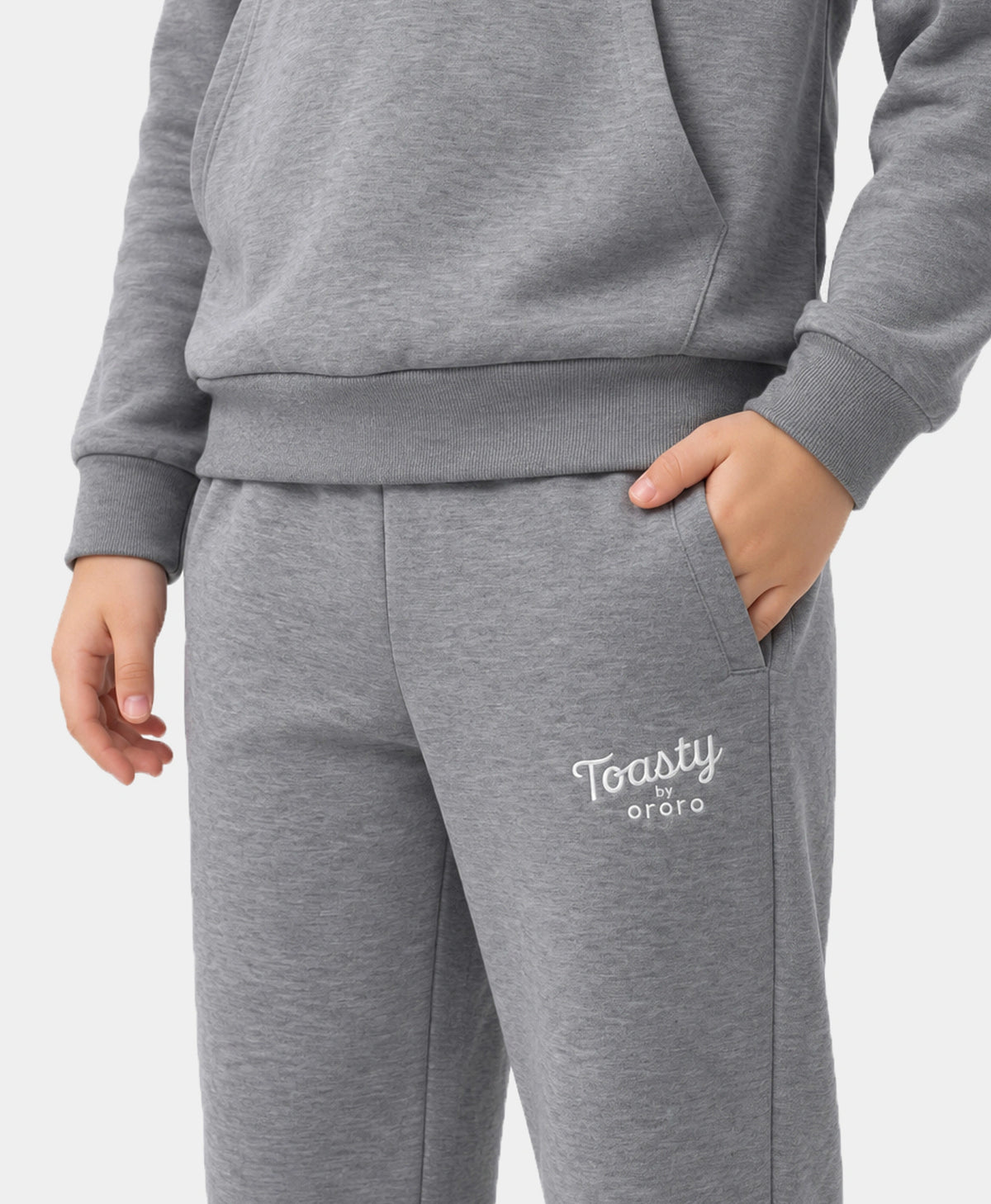 Toasty Kids' 3-Zone Heated Fleece Sweatpants, Thumbnail 4