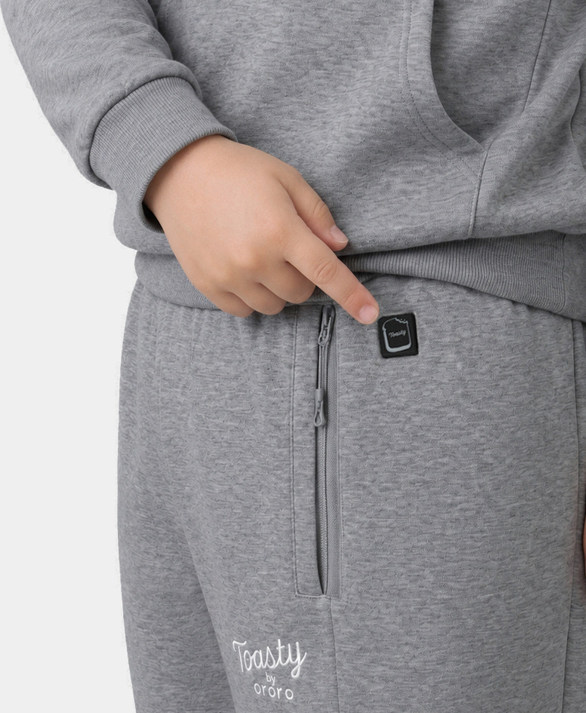 Toasty Kids' 3-Zone Heated Fleece Sweatpants