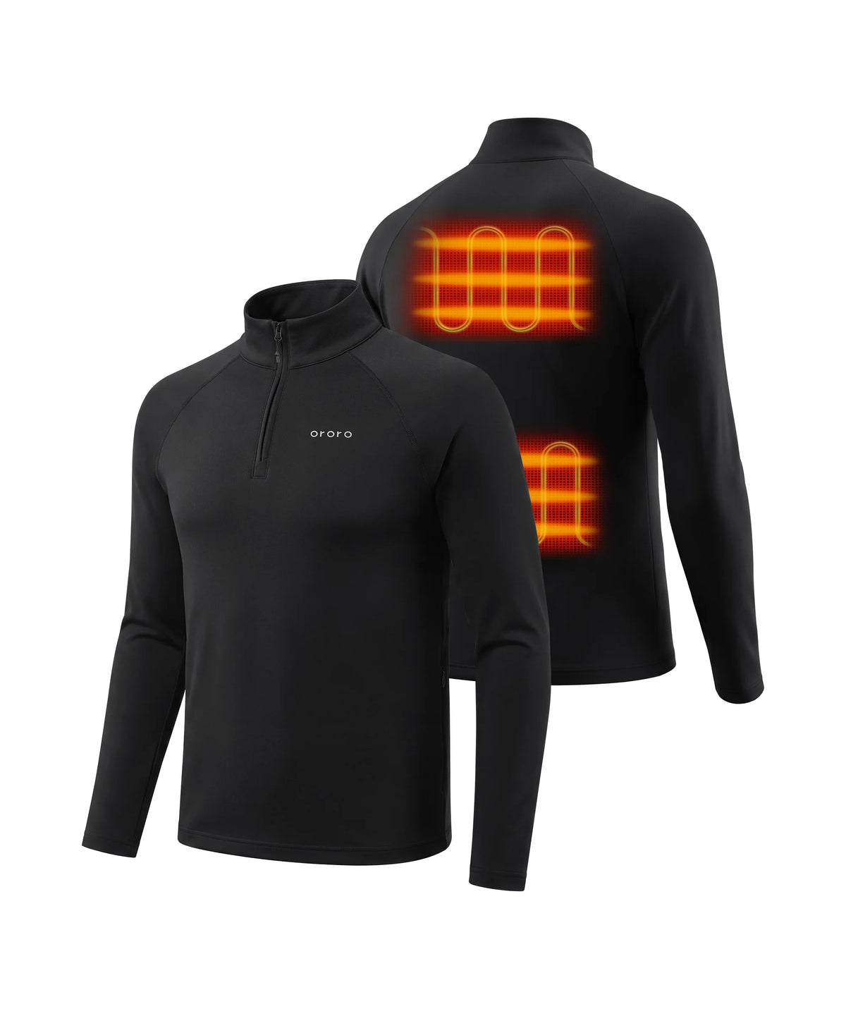 Men's 2-Zone Qtr Zip Heated Baselayer Top