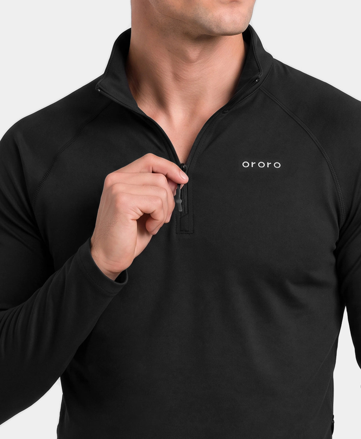 Men's 2-Zone Qtr Zip Heated Baselayer Top, Thumbnail 8