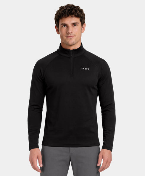Men's 2-Zone Qtr Zip Heated Baselayer Top ,view 1