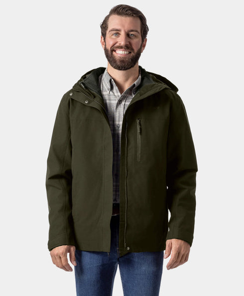 River Ridge Herren 3-in-1 beheizte Jacke mit Fleecefutter ,view 1