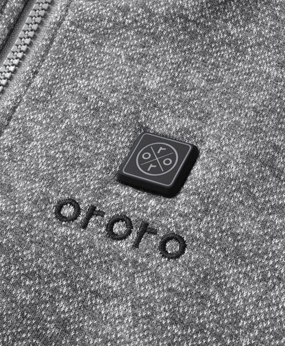 Männer beheizbare Fleecejacke mit Reißverschluss