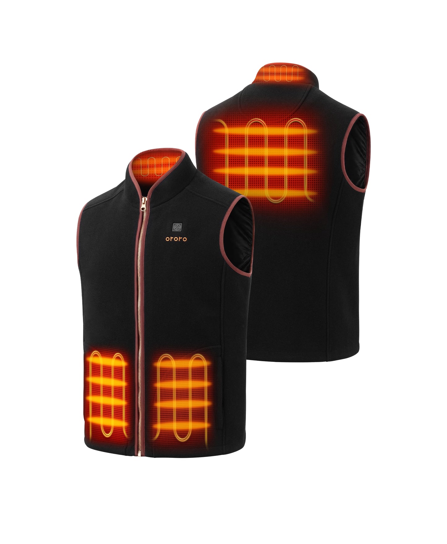 Ascot Men's 4-Zone Heated Wool Vest