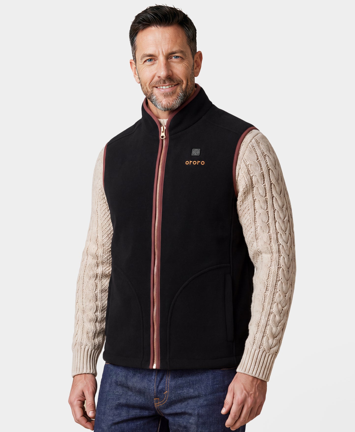 Ascot Men's 4-Zone Heated Wool Vest