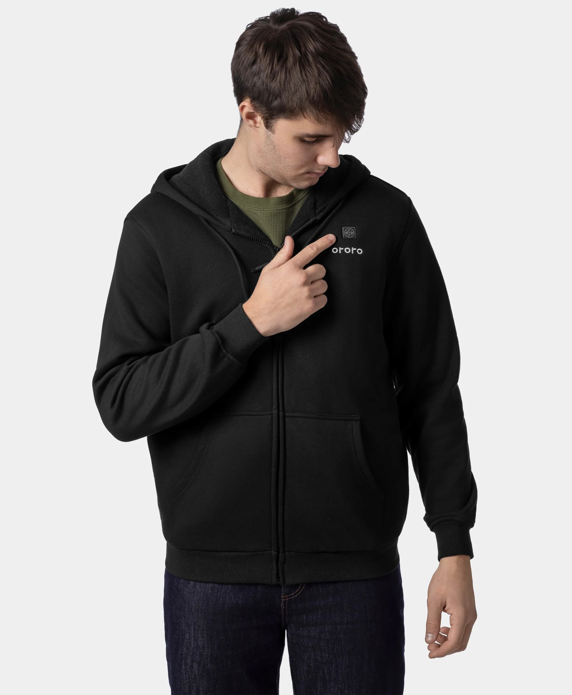 Element Unisex 4-Zone Fleece Heated Hoodie, Thumbnail 20