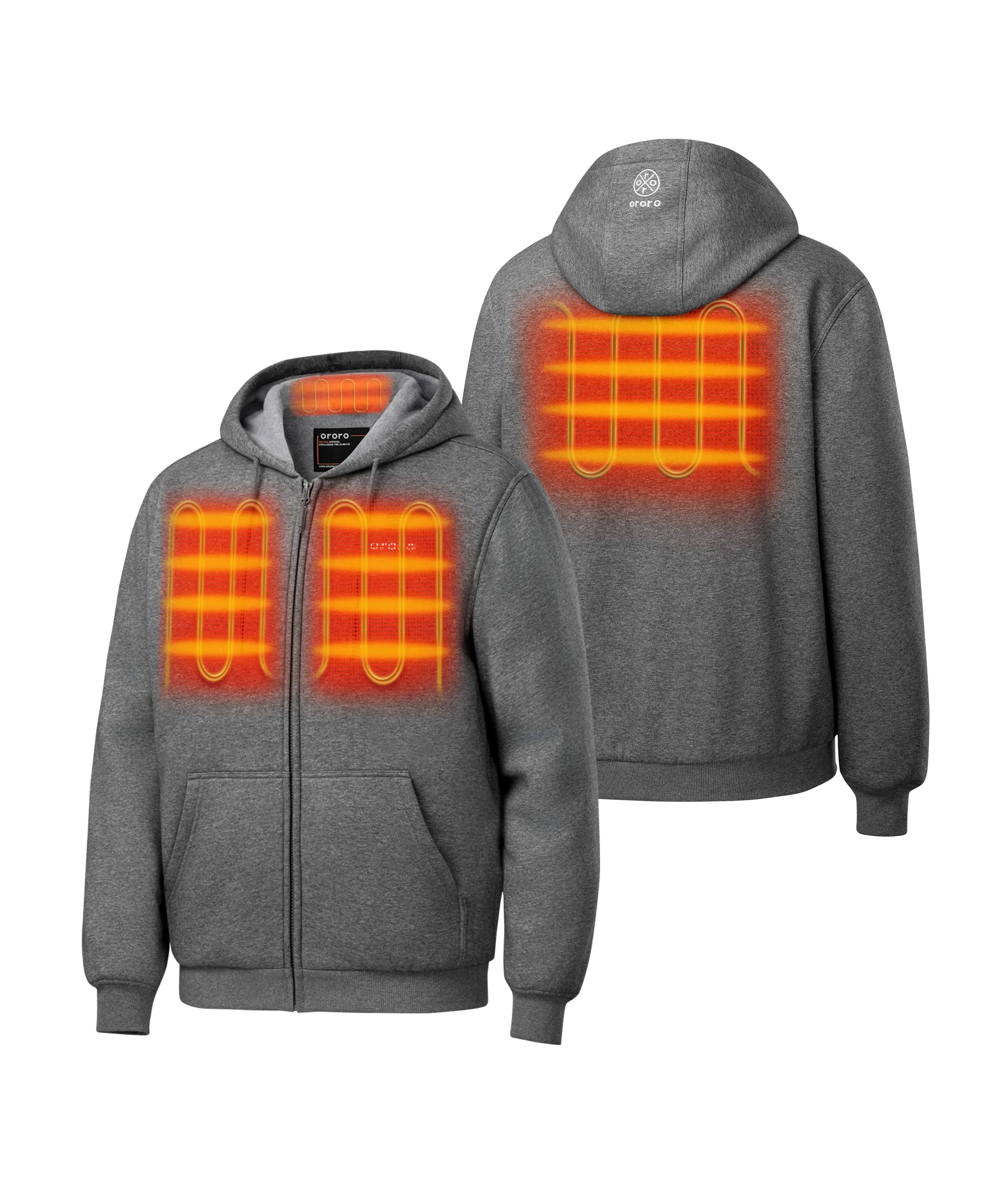 4 Heating Zones (Left & Right Chests, Mid-Back, and Collar)