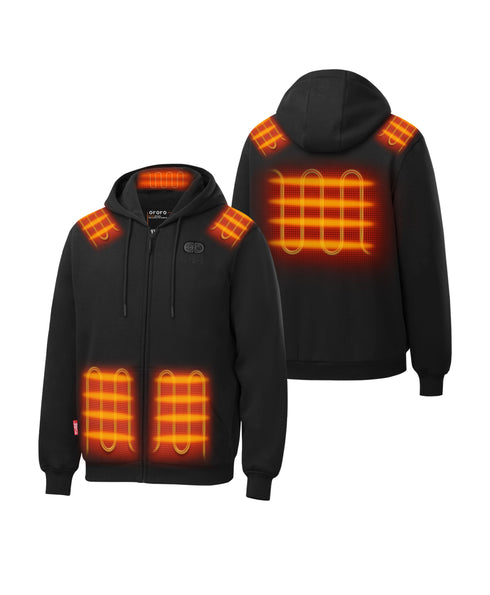 SureWarm® Unisex 6-Zone Fleece Heated Hoodie ,view 2