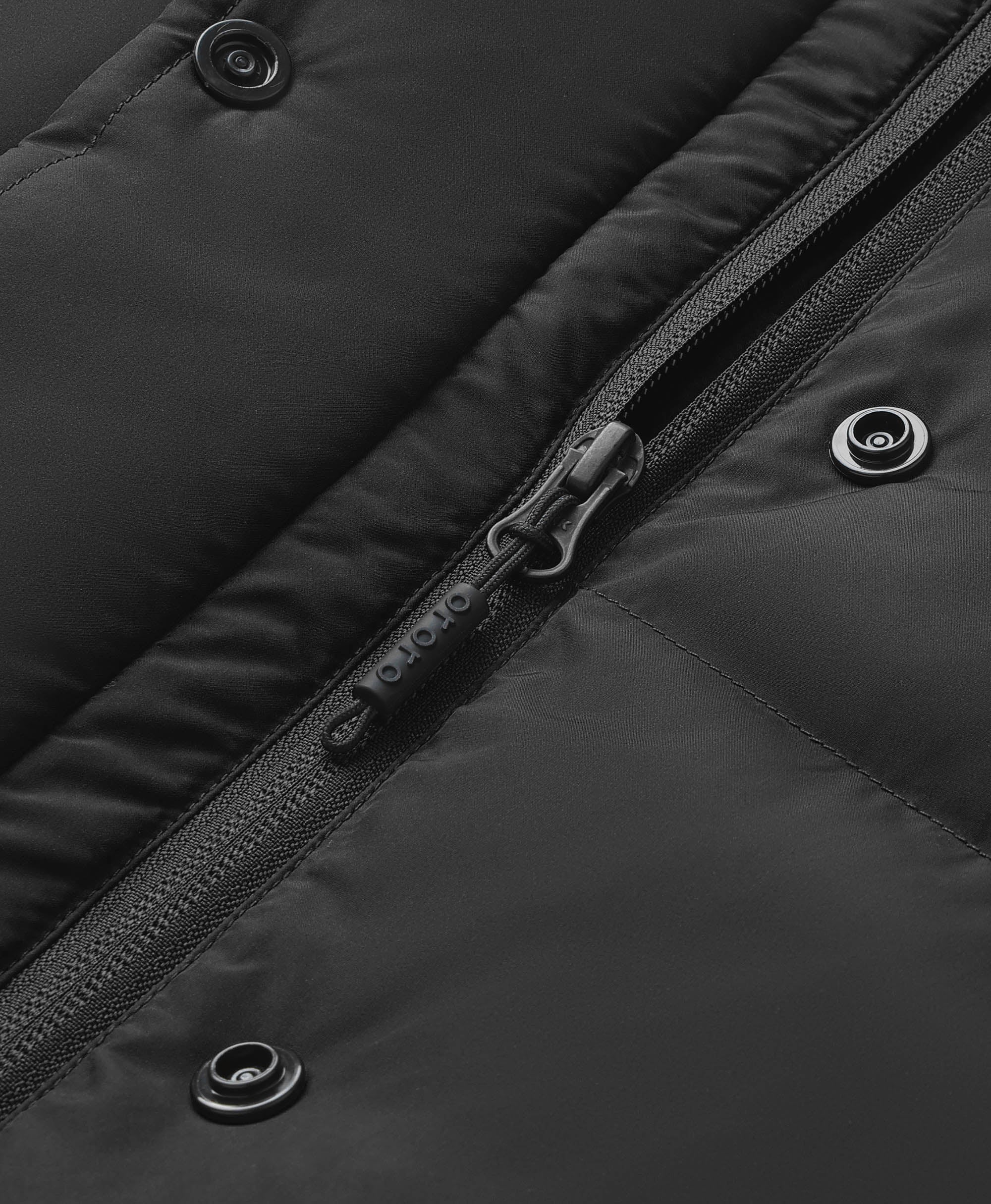 Frauen beheizbare kurze Puffer-Daunenweste - Schwarz / Rot, Thumbnail 8