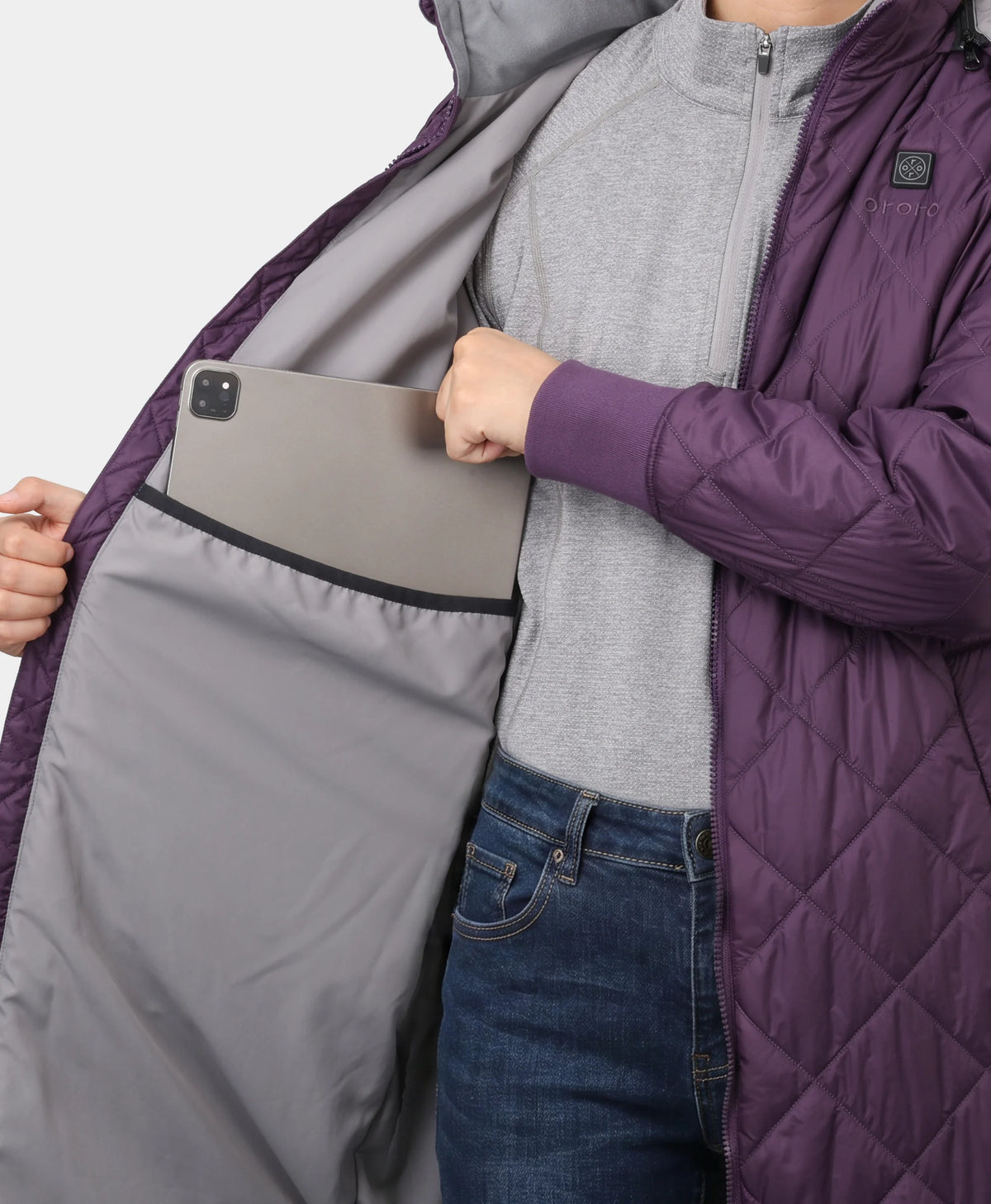 Parka chauffante Uptown pour femme avec capuche amovible