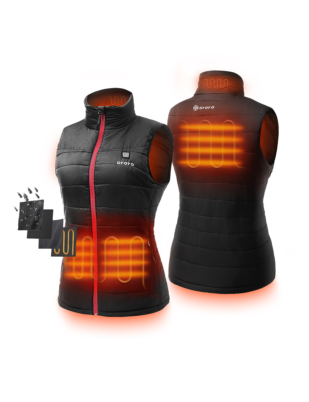 (Open-box) Women's Classic Heated Vest- Black, Thumbnail 1