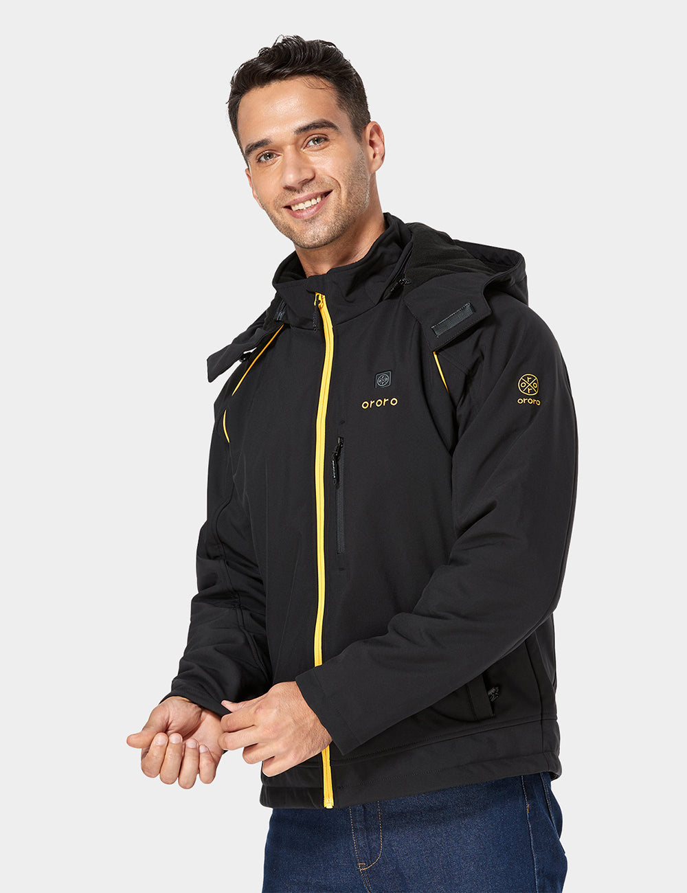 (Open-box) Men's Classic Heated Jacket - Black & Gold, Thumbnail 3
